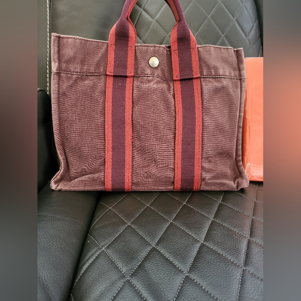 Hermes Brown Small Tote Bag And NoteBook - Picture 5 of 11